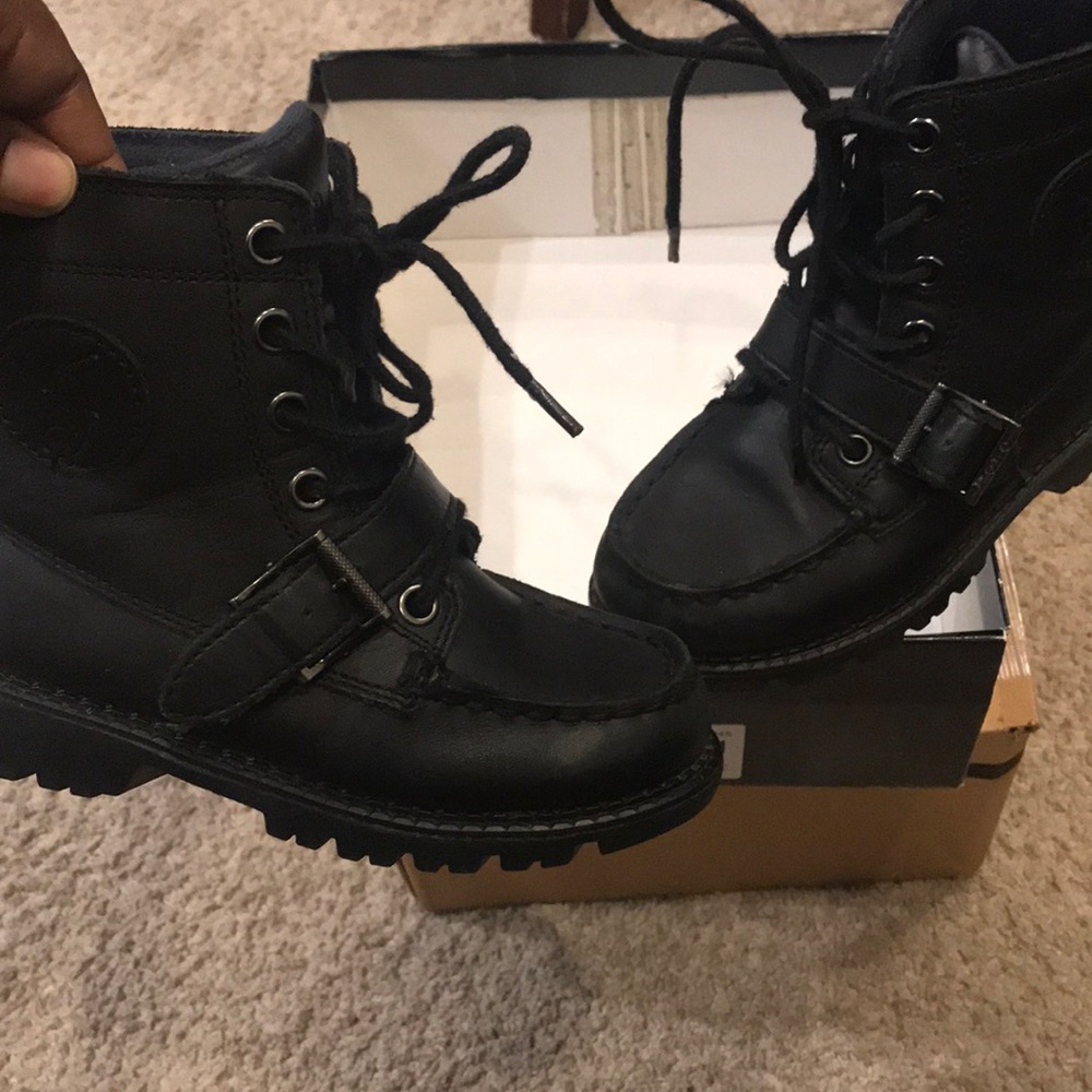Boys all black polo Ralph Lauren ranger boot